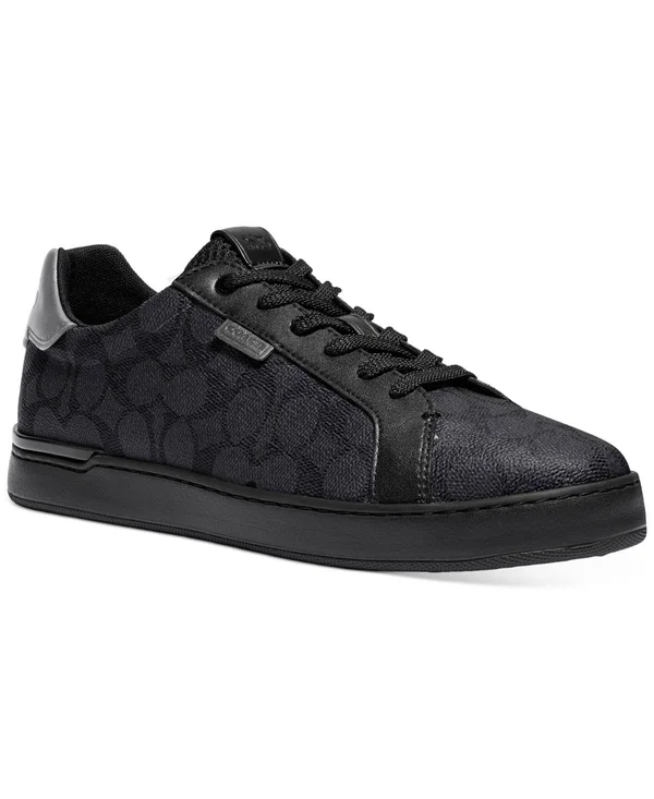 Coach Men's Low Line Signature Low-top Sneakers - Charcoal