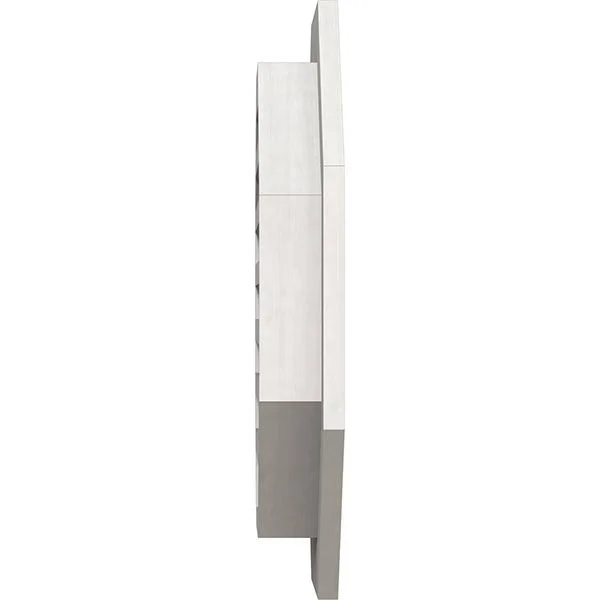 Ekena Millwork GVWOC26X2601SFPWR 26x22W x 26x22H Octagonal Gable Vent (31x22W x 31x22H Frame Size): Primed - Functional, Smooth W