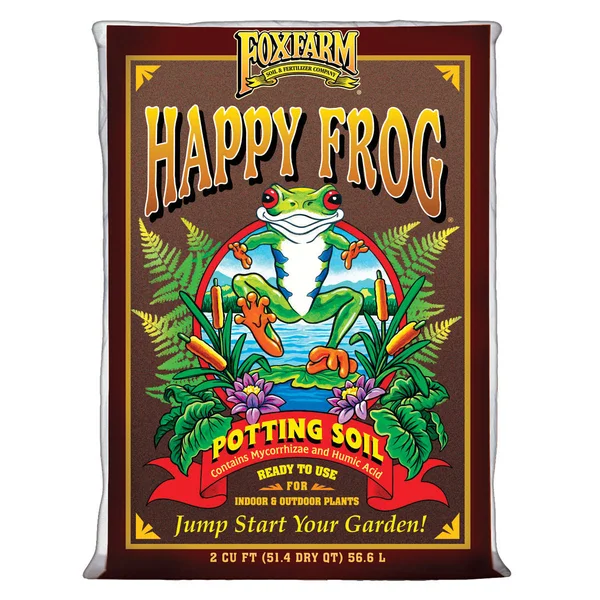 FoxFarm Fx14047 Ph Adjusted Happy Frog Potting Soil Bag - 4 Cu ft (2 Pack)