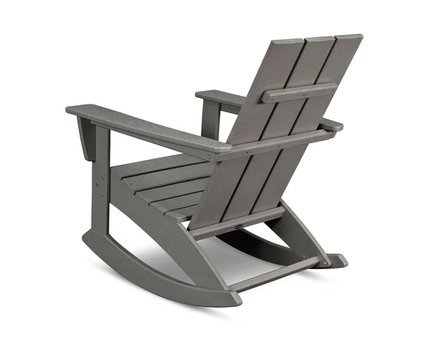 POLYWOOD Modern Adirondack Rocking Chair Slate Grey