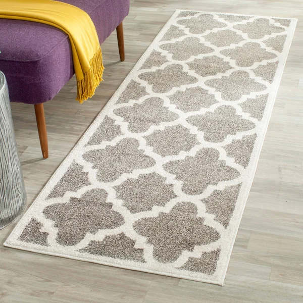 Safavieh Amherst AMT423R Dark Grey - Beige Rug 2& 3x22 x 11& 0x22 Runner
