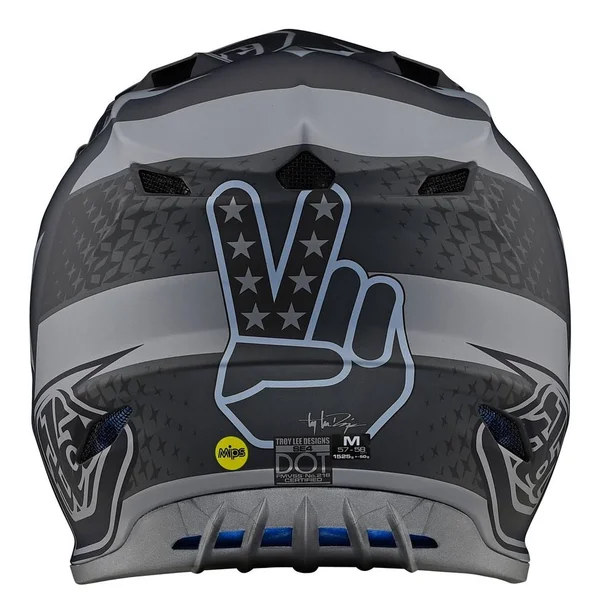 Troy Lee Designs SE4 Polyacrylite Helmet MIPS - Freedom Medium, Black/Gray