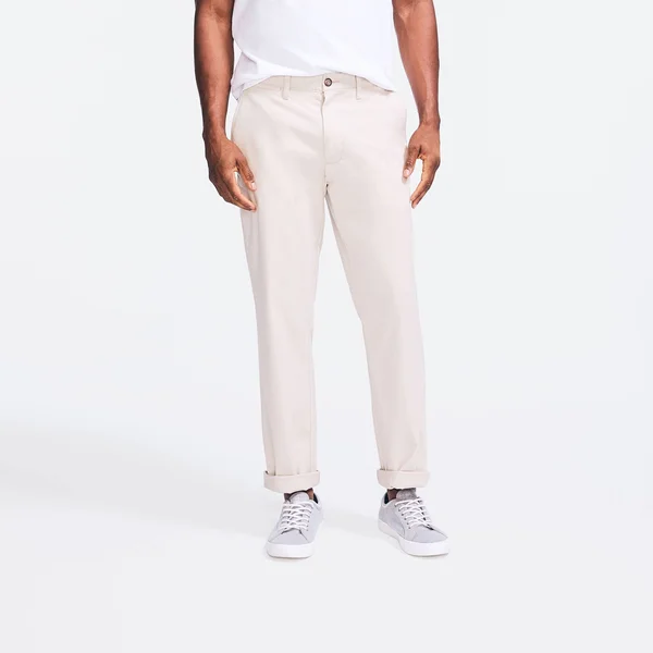 Nautica Men's Classic Fit Flat Front Deck Pant True Stone, 40x30