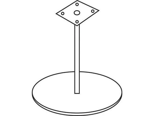Lorell LLR87241 Essentials Black Conference Table Base