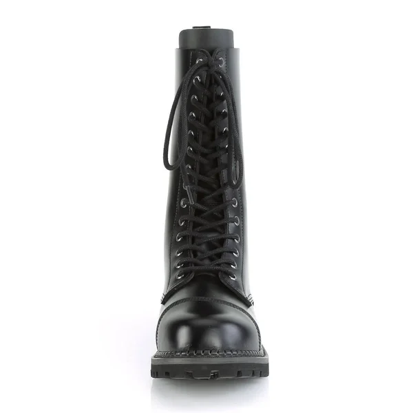 Demonia - Rocky-14 7, Black Leather