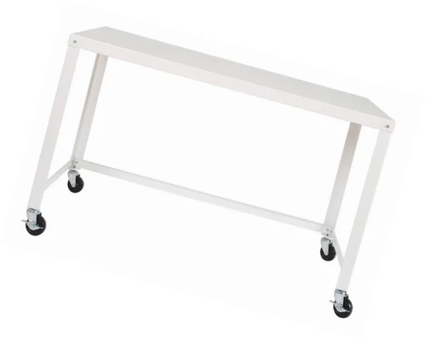 Office Dimensions 48x22 Wide Mobile Metal Desk Workstation - Home Office Collection - White