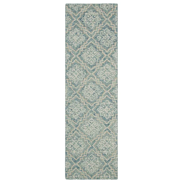 Safavieh 2&-3x22 x 10& Abstract ABT201A Blue, Grey Rug