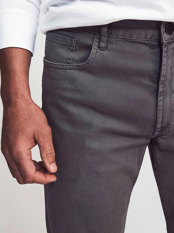 Faherty Men's Comfort Twill 5-Pocket 2.0 Pants - Rugged Grey, Size 29, Cotton Blend