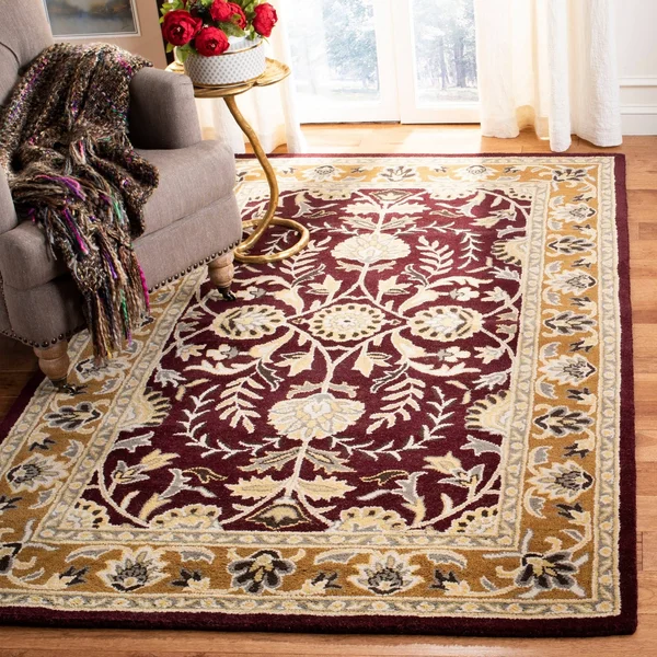 Safavieh Heritage HG261B 4& x 6& Black, Red Rug