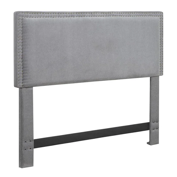 Pemberly Row Queen Panel Headboard in Slate Gray