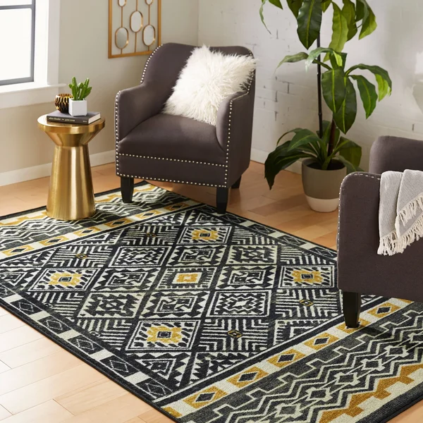 Mohawk Prismatic Landry Black 5' x 8' Area Rug