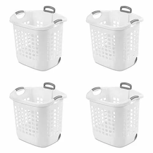 Sterilite 12248004 Laundry Basket, 62 L, White