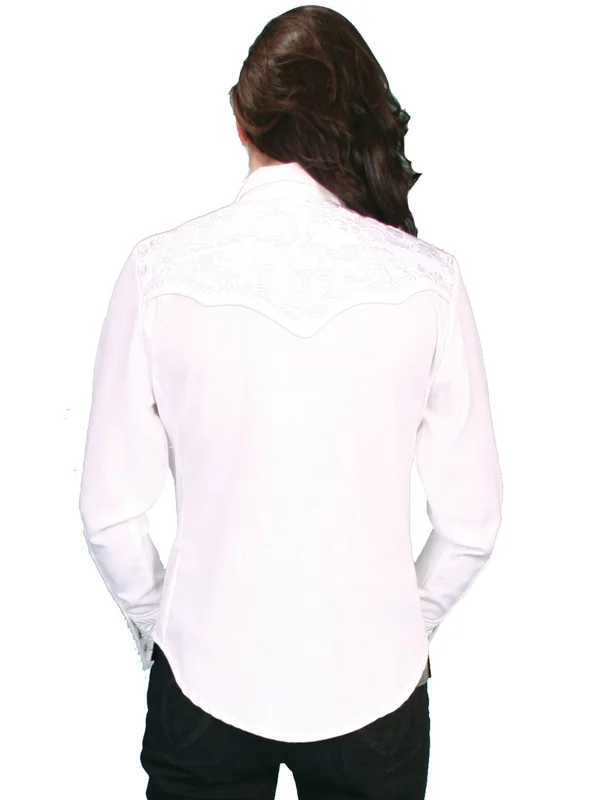 Scully Women's Floral Embroidered Western Shirt