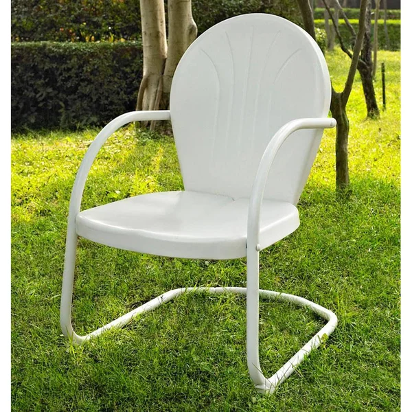 Crosley Furniture Griffith Metal Chair, White