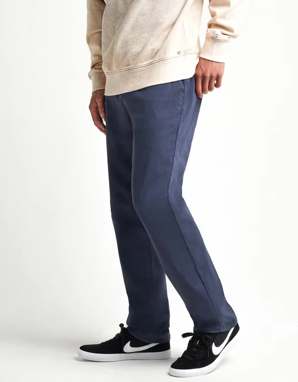 Rsq Slim Straight Washed Navy Chinos - Washed Navy - 3234