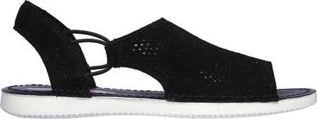 Skechers Women's Bobs Saga Sandals - Black, 8.0