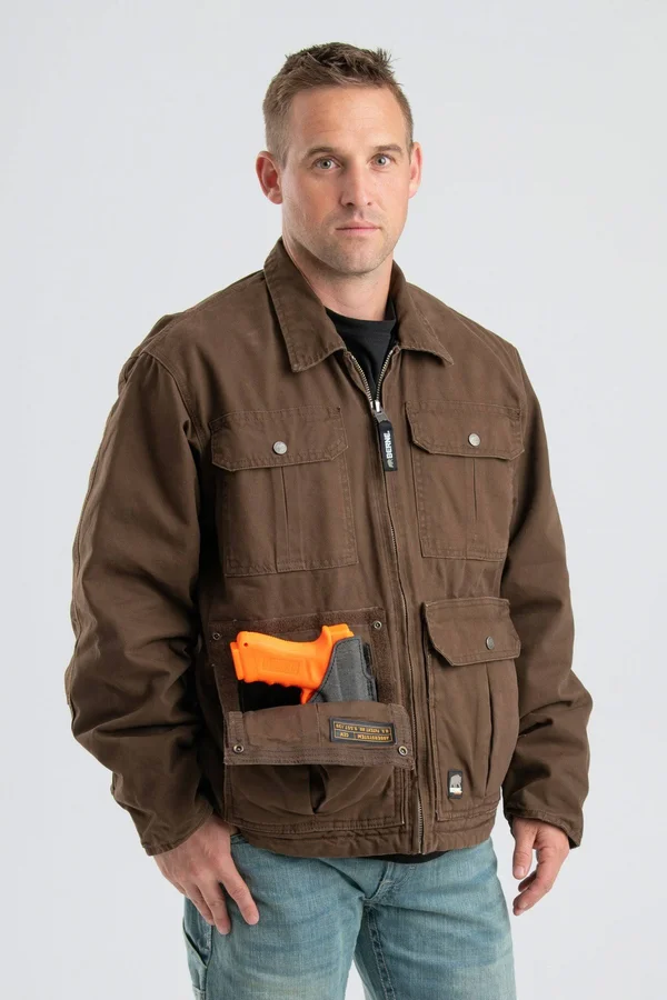 Berne Men's Lightweight Echo One One Jacket Bark, 4XL/Regular