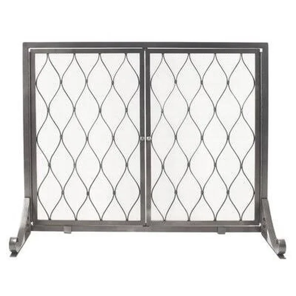 Single Panel Steel Fireplace Screen Charlton Home