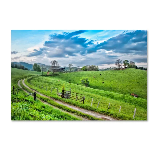 Trademark Fine Art Ali15898-C1219Gg Bob Rouse 'Winding Road' Canvas AR