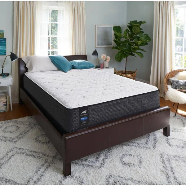 Sealy Response Performance 12 in. Full Plush Faux Euro Top Mattress Set with 5 in. Low Profile Foundation