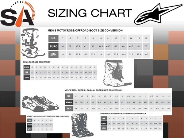 Alpinestars Black/White/Red/Yellow Tech 3 Boots
