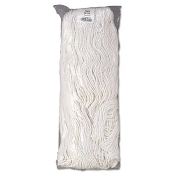 Boardwalk Rayon Fiber Mop Head - White - 12 pack
