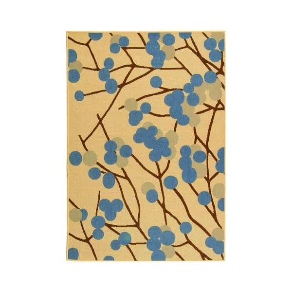Safavieh Courtyard CY4037B 2&0x22 x 3&7x22 Natural Brown, Blue Area Rug