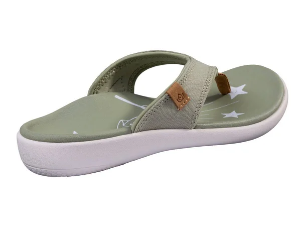 Spenco Orthotic Thong Sandal- Yumi Believe, Size 6 Medium, Sage