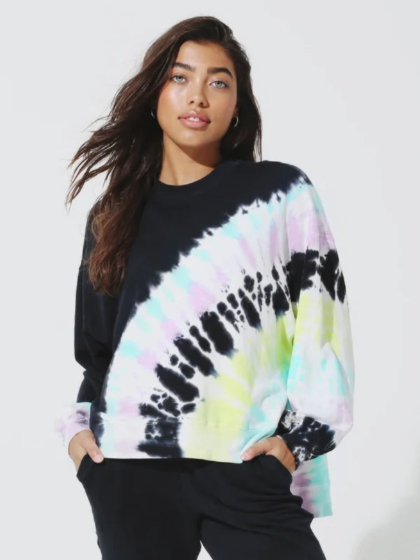 Electric & Rose Neil Sweatshirt - Onyx/Lavender/Glow - Xs Multicolour