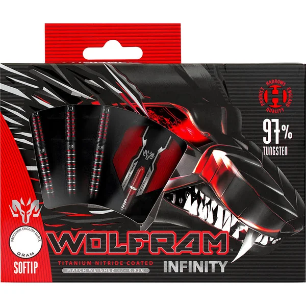 Harrows Wolfram Infinity 97% Tungsten Soft Tip Darts