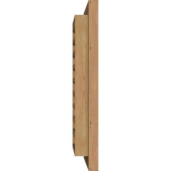 Ekena Millwork GVWVE20X2400RFUWR 20x22W x 24x22H Vertical Gable Vent (25x22W x 29x22H Frame Size): Unfinished, Functional, Rough
