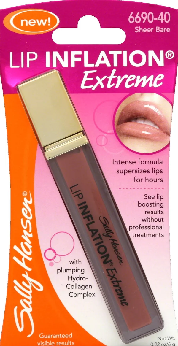 Sally Hansen Lip Inflation Extreme - Sheer Bare 6690-40 - 0.22 fl oz tube