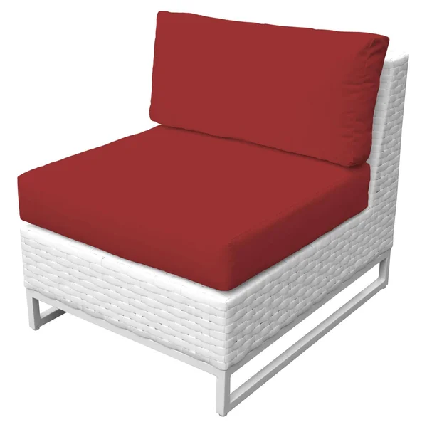 TK Classics Miami Outdoor Armless Sofa Terracotta