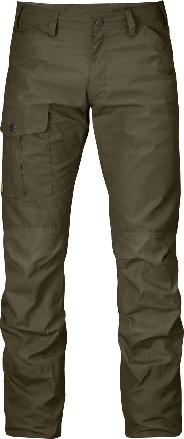 Fjallraven Nils Reg Leg Mens Walking Pants - Dark Olive