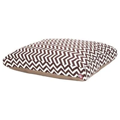 Majestic Pet Zig Zag Pillow Pet Bed Color: Chocolate - Size: Extra Small (20x22 W x 27x22 D)