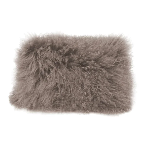 Moe's Lamb Fur Pillow Rect. Orange