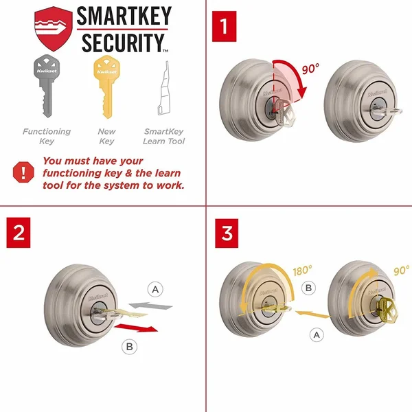 Kwikset 96870-100 Belleview Single Cylinder Handleset with Cove Knob Featuring S