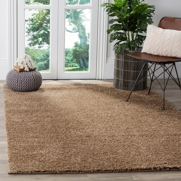 Safavieh Arizona Shag Taupe 9& x 12& Rug