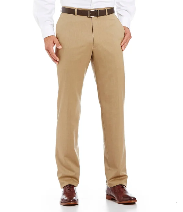 Hart Schaffner Marx Tailored Flat-Front Chicago Dress Pants - 35 Regular