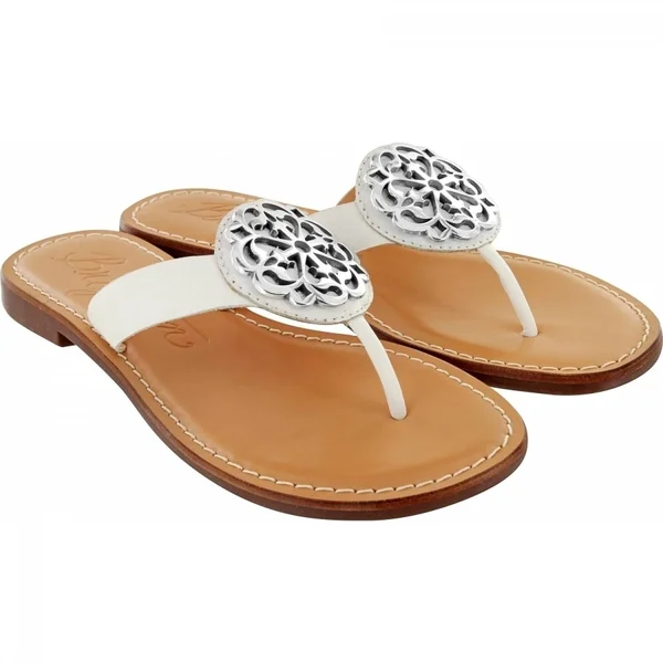 Brighton Alice Women's Sandals White Buffalo : 5 M