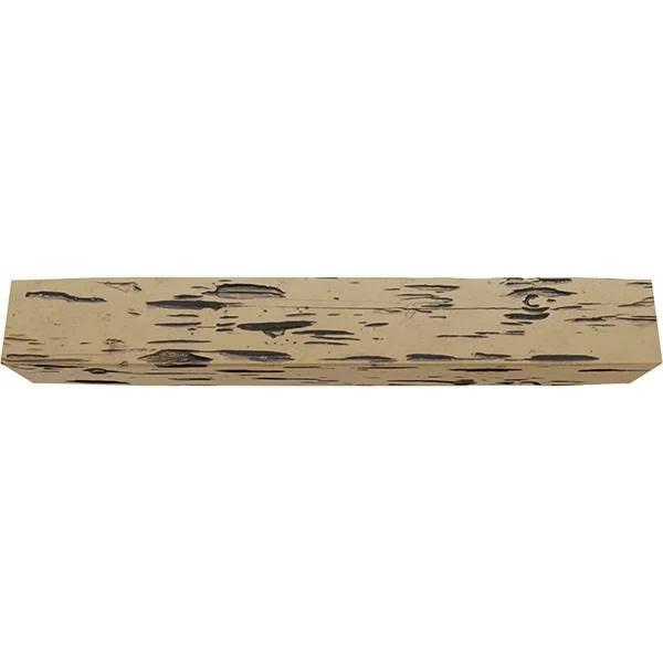 Ekena Millwork MANUPC08X08X72NG 8x22H x 8x22D x 72x22W Pecky Cypress Faux Wood Fireplace Mantel, Natural Golden Oak