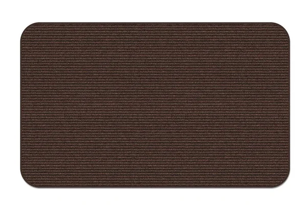 House, Home and More Indoor/Outdoor Double-Ribbed Carpet Area Rug with Skid-Resistant Rubber Backing - Bittersweet Brown - 3' x