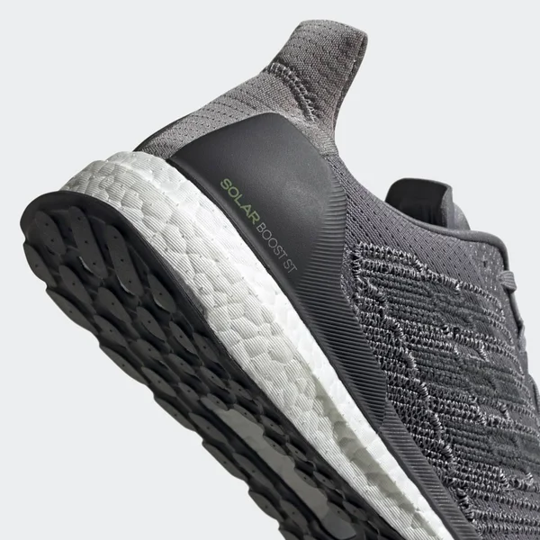 Men's Solar Boost St 19 Running Shoe - Grey Three/Grey/Solar Yellow - 10