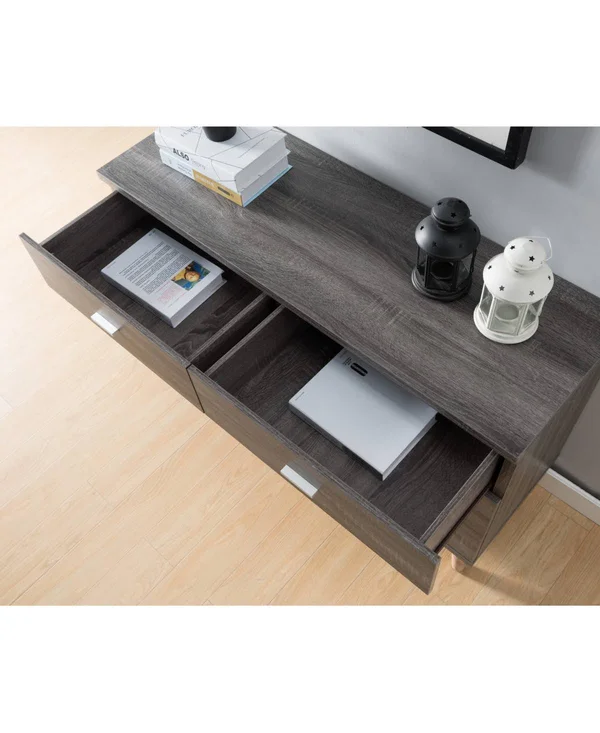 Furniture of America Massenburg Modern 6-Drawer Dresser - Grey