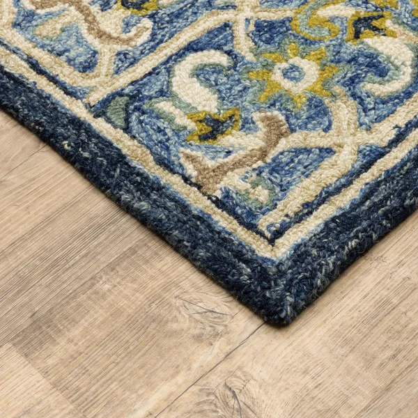 Oriental Weavers Alfresco 28405 Navy/ Blue Area Rug 2& 6x22 x 8& Runner