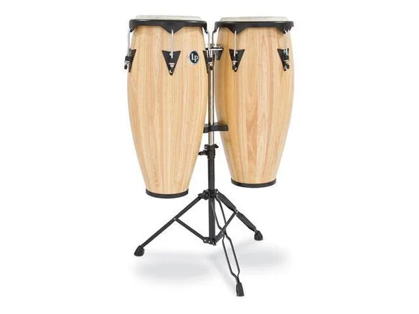 LP City Wood 10x22 11x22 Conga Set with Stand Natural