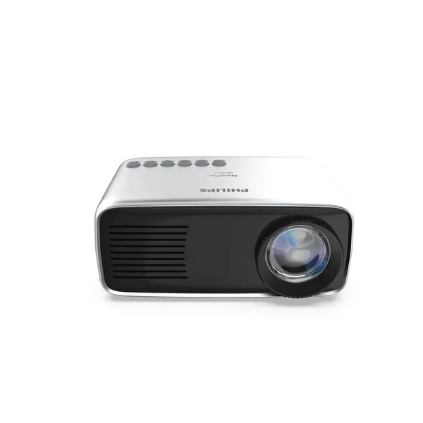 Philips - NeoPix Easy+ LCD Mini Projector - Black/Silver