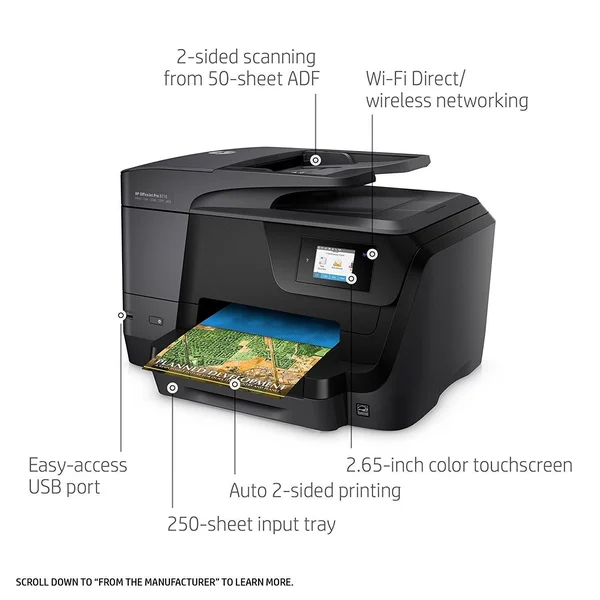 HP OfficeJet Pro 8710 All-in-One Wireless Printer