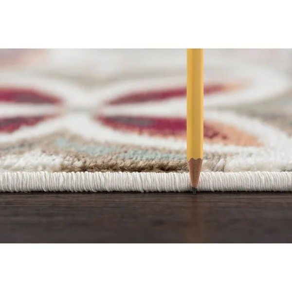 Alise Rugs Decora Transitional Floral Area Rug (7&10 x 10&3 - Ivory)