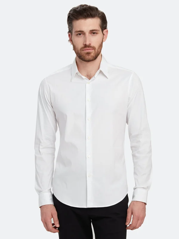 Theory Men's Sylvain Shirt - White Size M